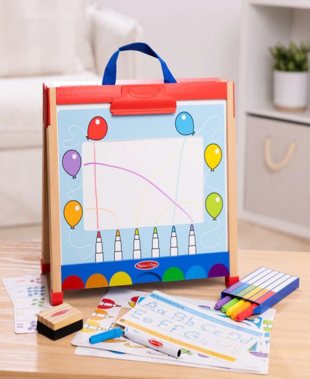 Melissa & Doug Take-along Activity Easel In Black