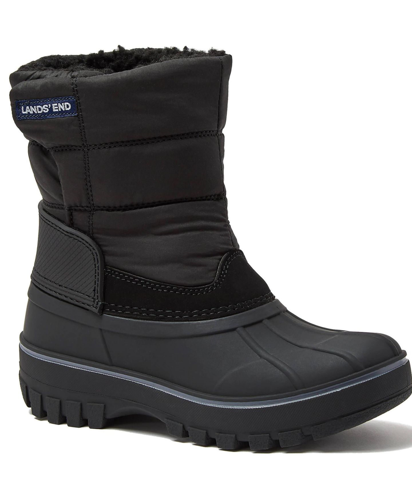 Детские ботинки Lands' End Frost Insulated Waterproof Snow Boots, цвет: Чёрный — фото 1