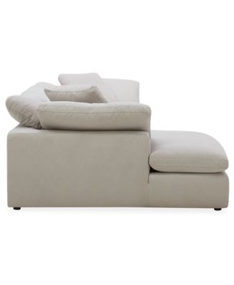 Fog 3-Pc. Fabric Chaise Sectional Sofa Set