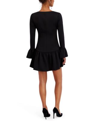 Women's Fluence Bottom Long Sleeves Mini Dress