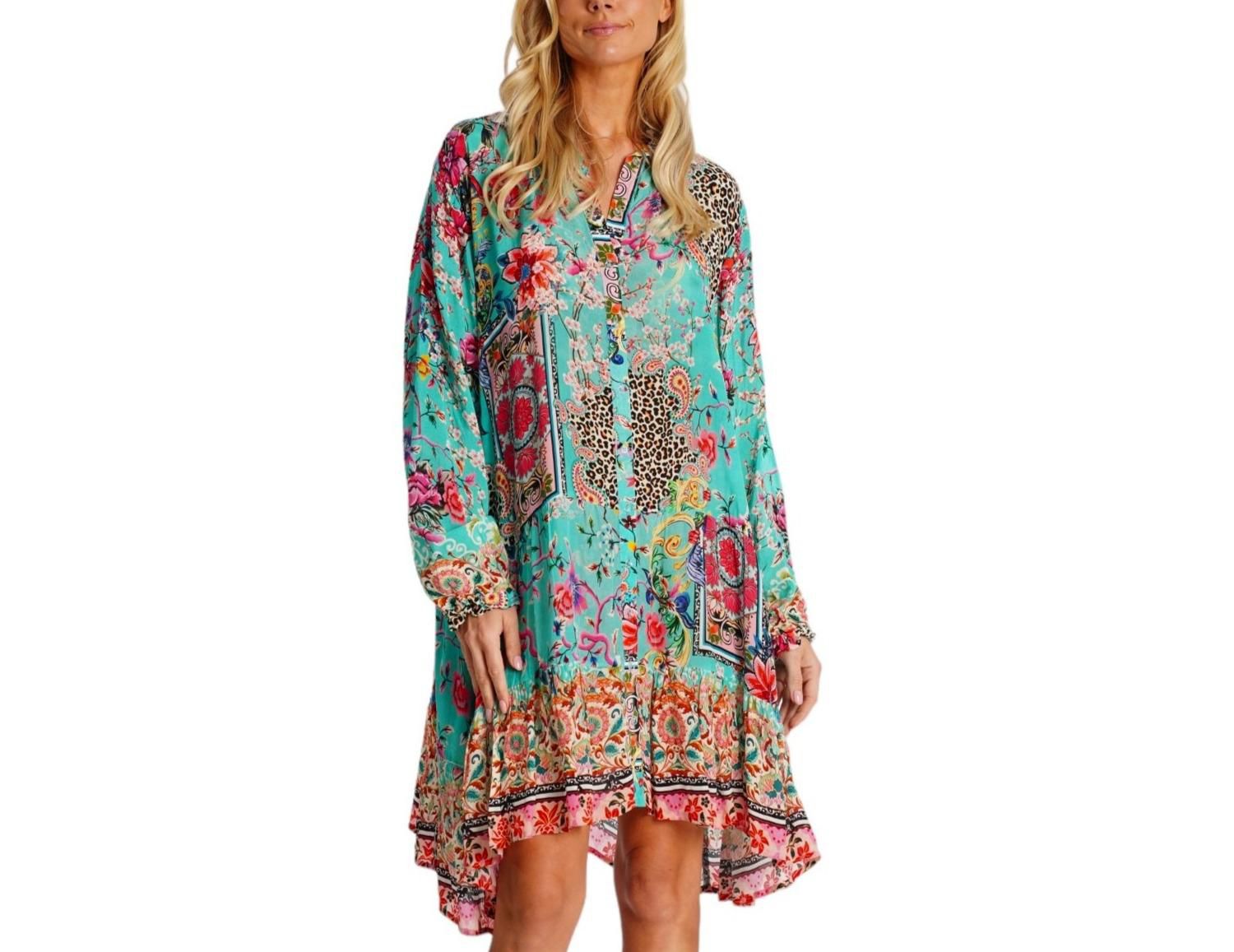 Women's Summer Dress with Collared Neck