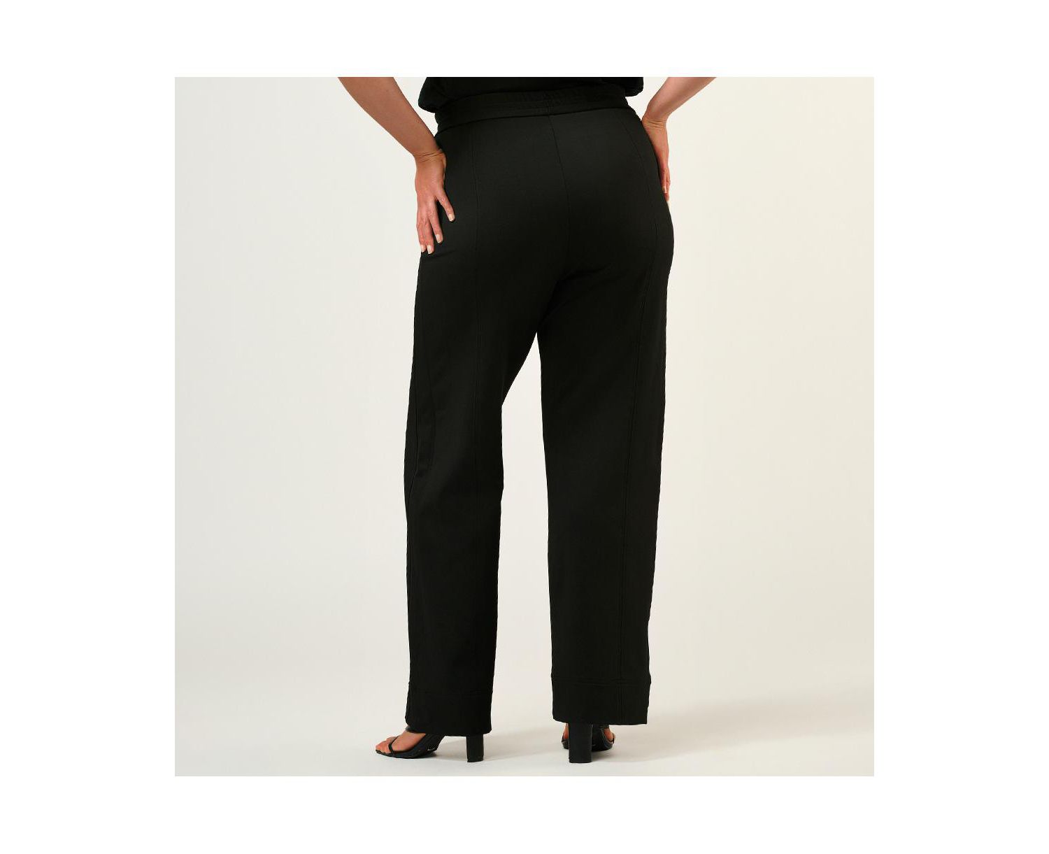 Plus Size Jolene Straight Leg High Rise Tailored Pant