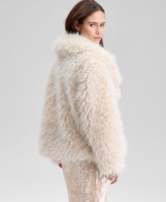 Women's Shaggy Faux-Fur Jacket, Macy's Exclusive