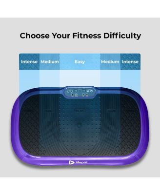 Whole Body Vibration Plate Exercise Machine with Loop Bands - Fitness Platform for Home Workouts & Training