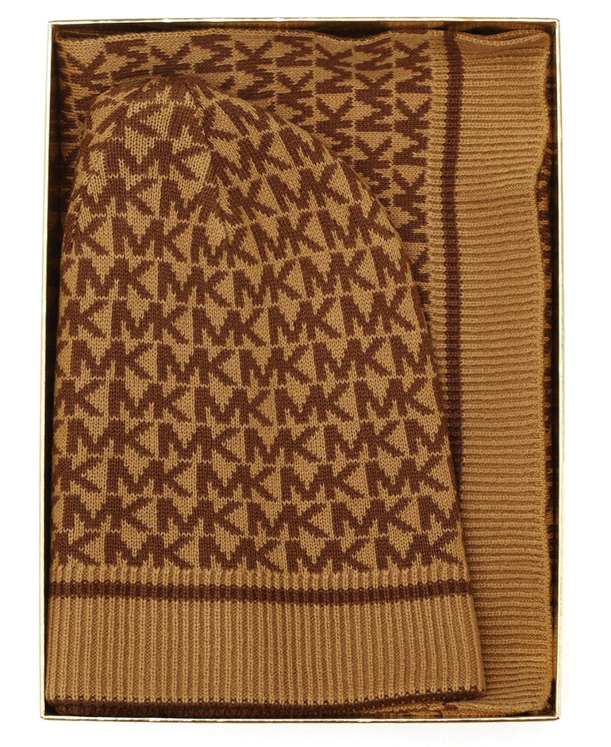 Michael Kors Michael  Women's 2-piece Beanie And Scarf Box Set In Brown