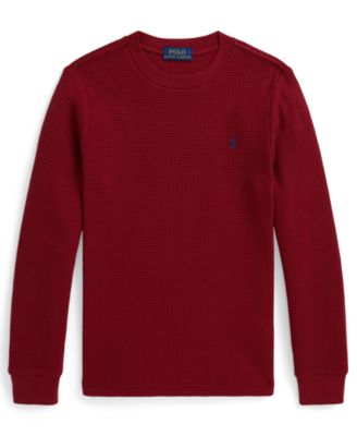 Boys 2-7 Waffle-Knit Cotton Long-Sleeve T-Shirt