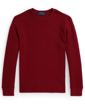 Polo Ralph Lauren - Boys 8-20 Waffle-Knit Cotton Long-Sleeve T-Shirt
