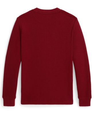 Boys 2-7 Waffle-Knit Cotton Long-Sleeve T-Shirt