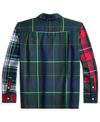 Boys' 8-20 Plaid Oxford Fun Long-Sleeves Shirt