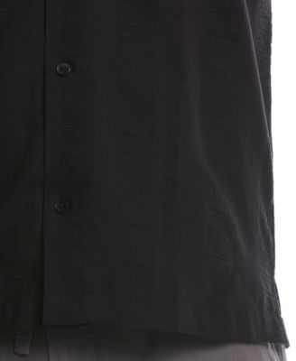 Men's Big & Tall Seersucker Stripe Short Sleeves Shirt