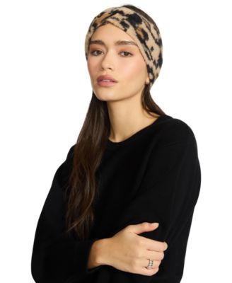 Women's Knit Leopard Ear Warmer