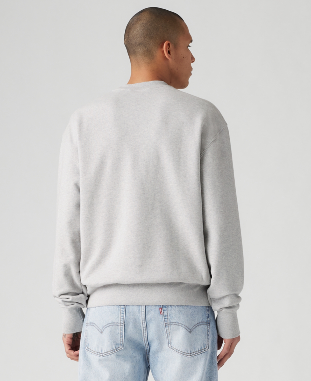 Levi's Men's Relaxed Fit Vintage-style Graphic Sweatshirt In Gray