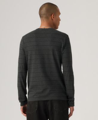 Men's Long-Sleeve Crewneck Pocket T-Shirt