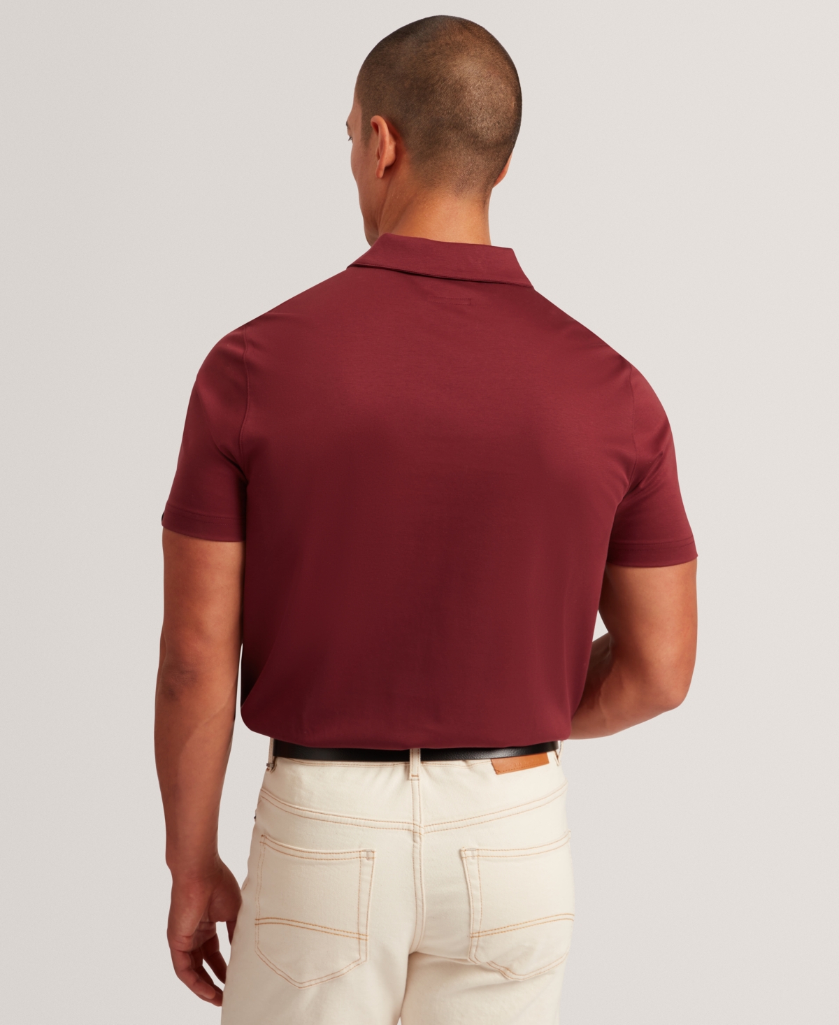 Ted Baker Men's Regular Fit Soft Touch Polo Shirt In Burgundy