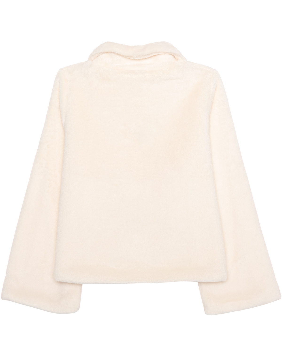 Hello Kitty Girls 2t-6x Front Button Collar Plush Jacket In White