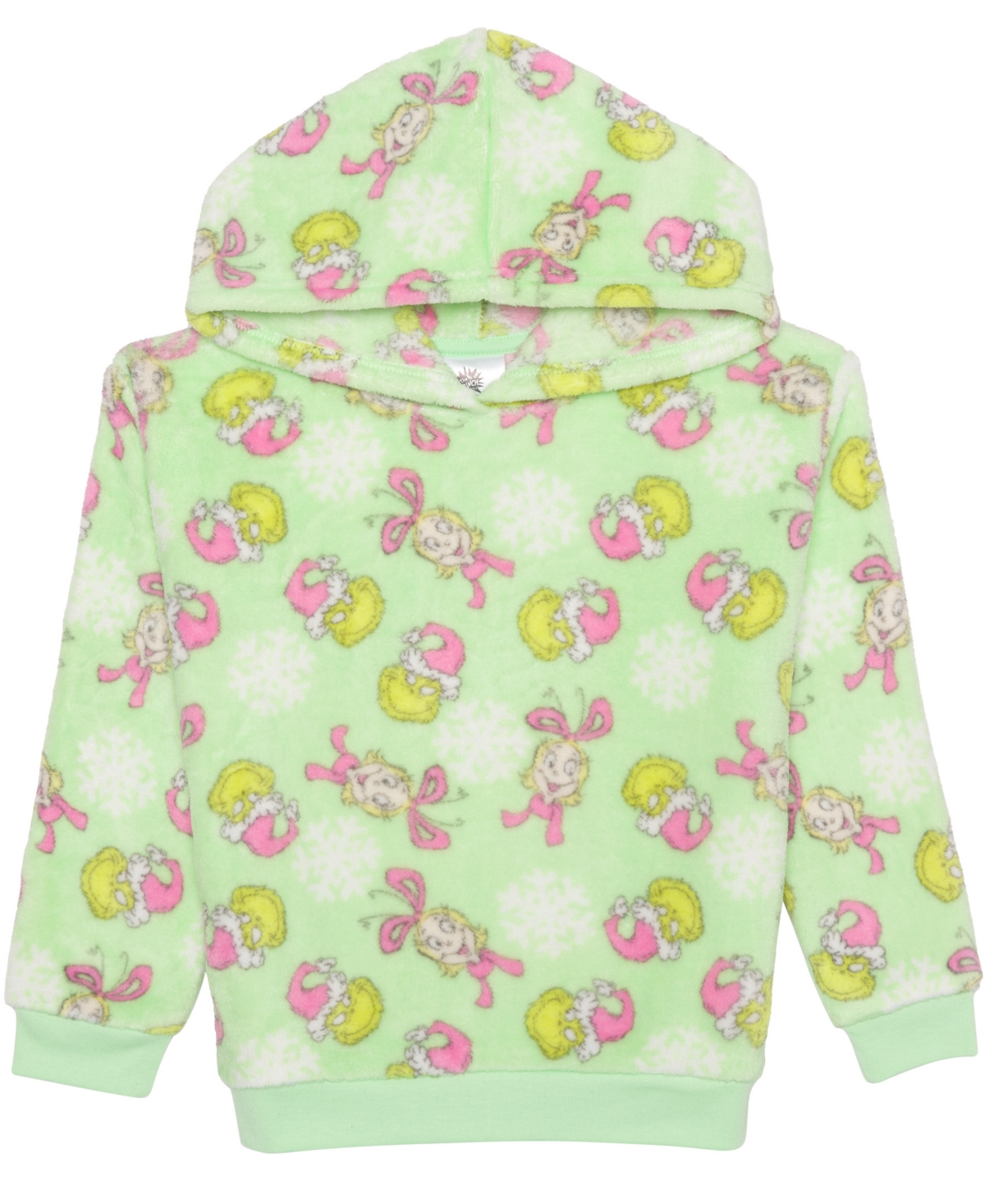 The Grinch Girls 2t-6x Cosplay Long Sleeve Pull-on Hoodie In Green
