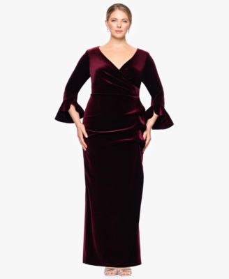 Betsy & Adam - Plus Size Velvet Dress