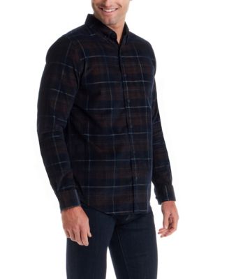 Men's Plaid Corduroy Shirt