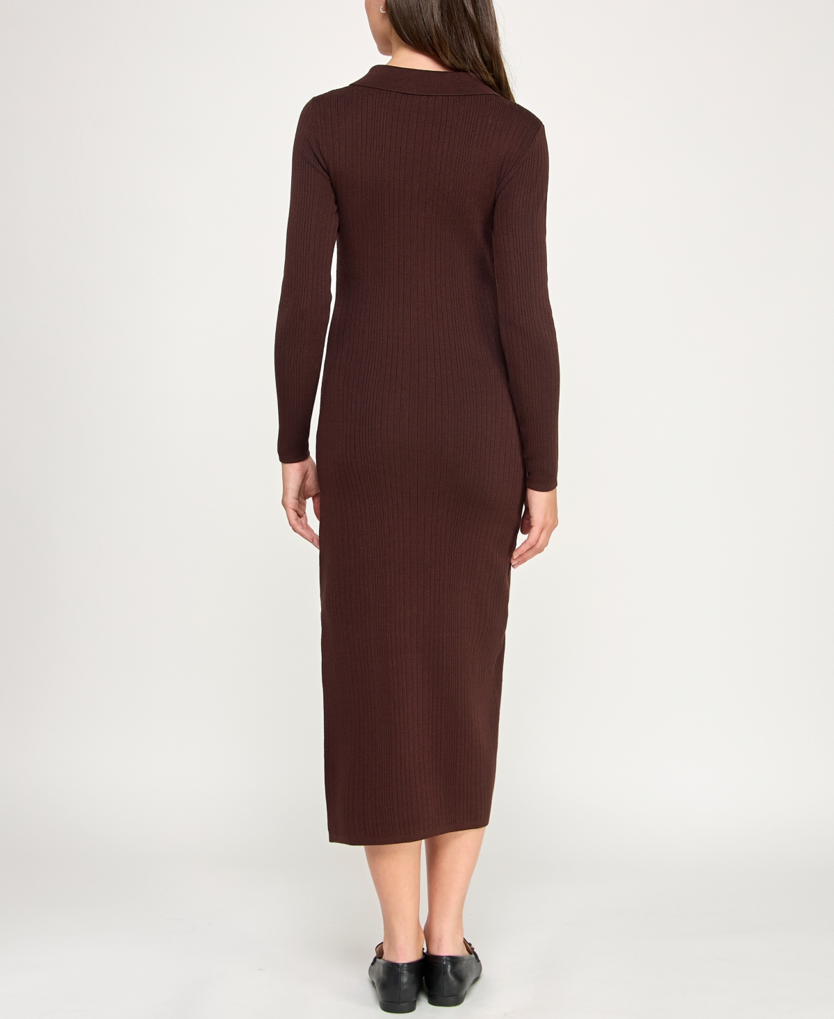 Invitee Juniors' Long Sleeve Midi Sweaterdress