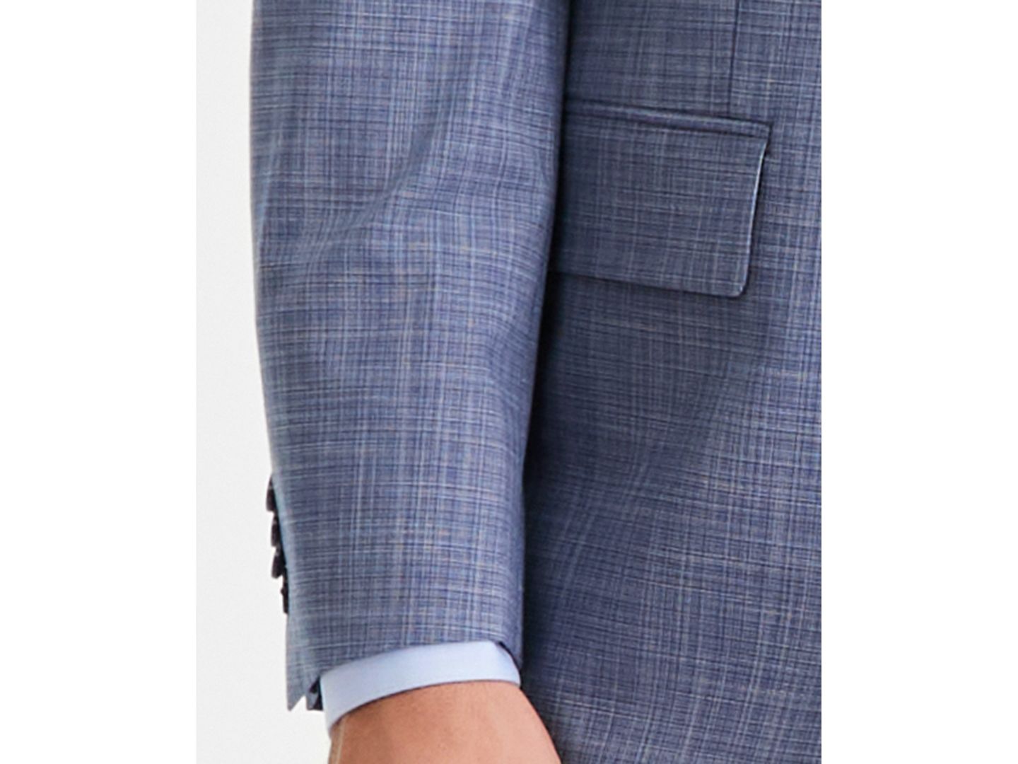 Мужские комплекты Perry Ellis Portfolio Modern-Fit 2-Piece Suit, цвет: Синий — фото 7