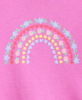 Girls Toddler 2T-4T Long-Sleeve Rainbow T-Shirt, Macy's Exclusive