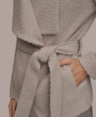 Women's Snap Closure Wrap Coat