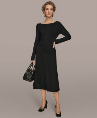 Women's Rib Knit Sweater Skirt