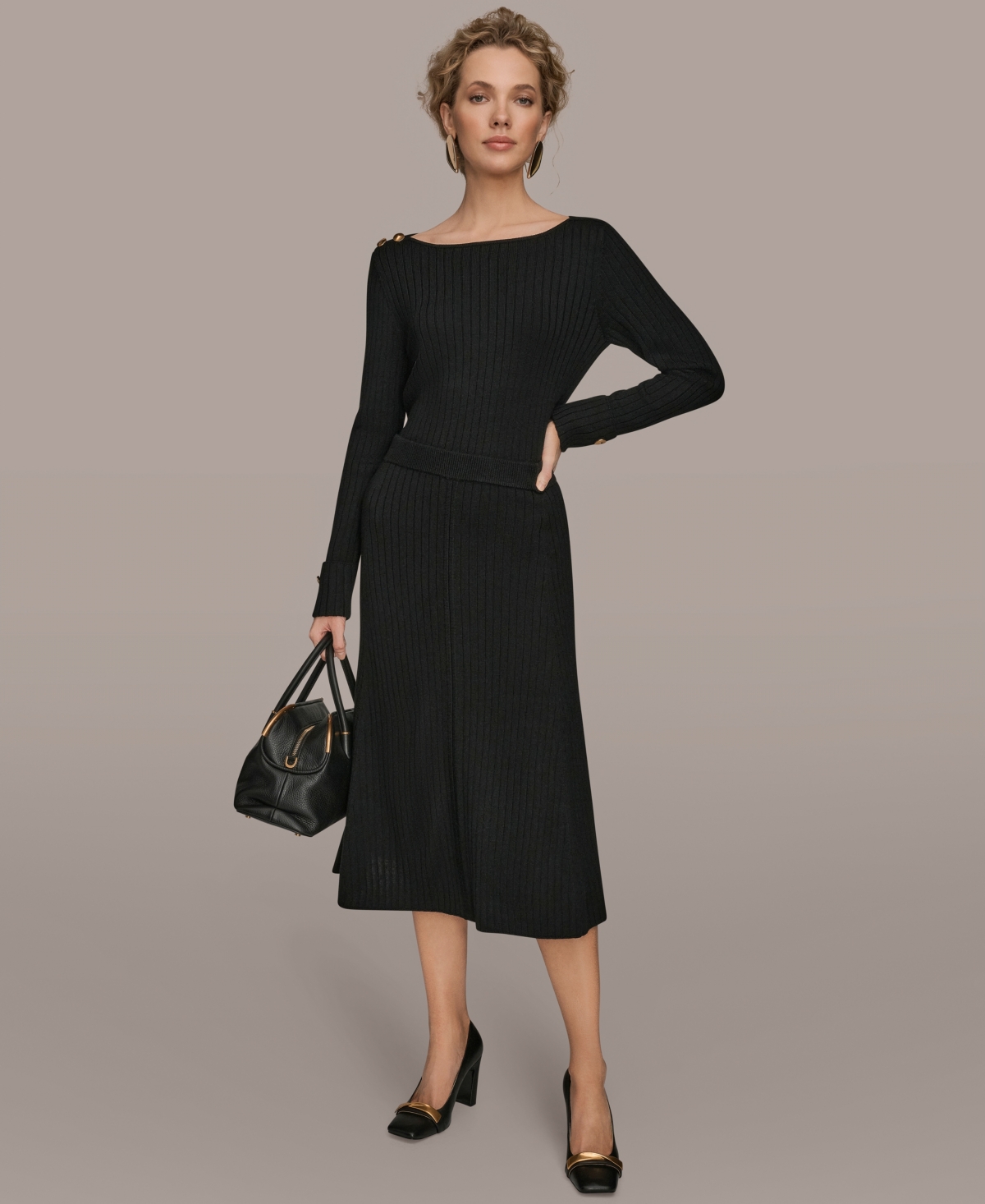 Donna Karan New York Women's Seaming Sweater Skirt