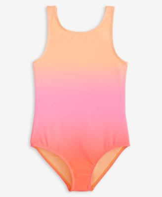 Girls' 7-16 Ombr&eacute; Cutout One-Piece Swimsuit