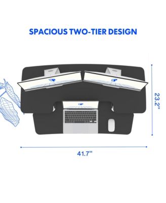M7 Series 42"W Manual  Adjustable Standing Desk Converter