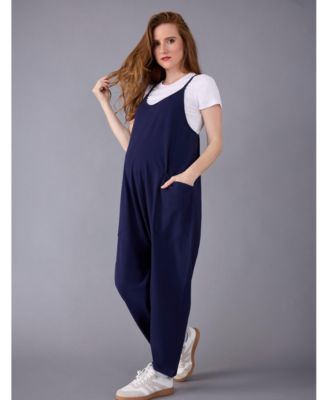Women's Sleeveless Relaxed Fit Maternity Jumpsuit