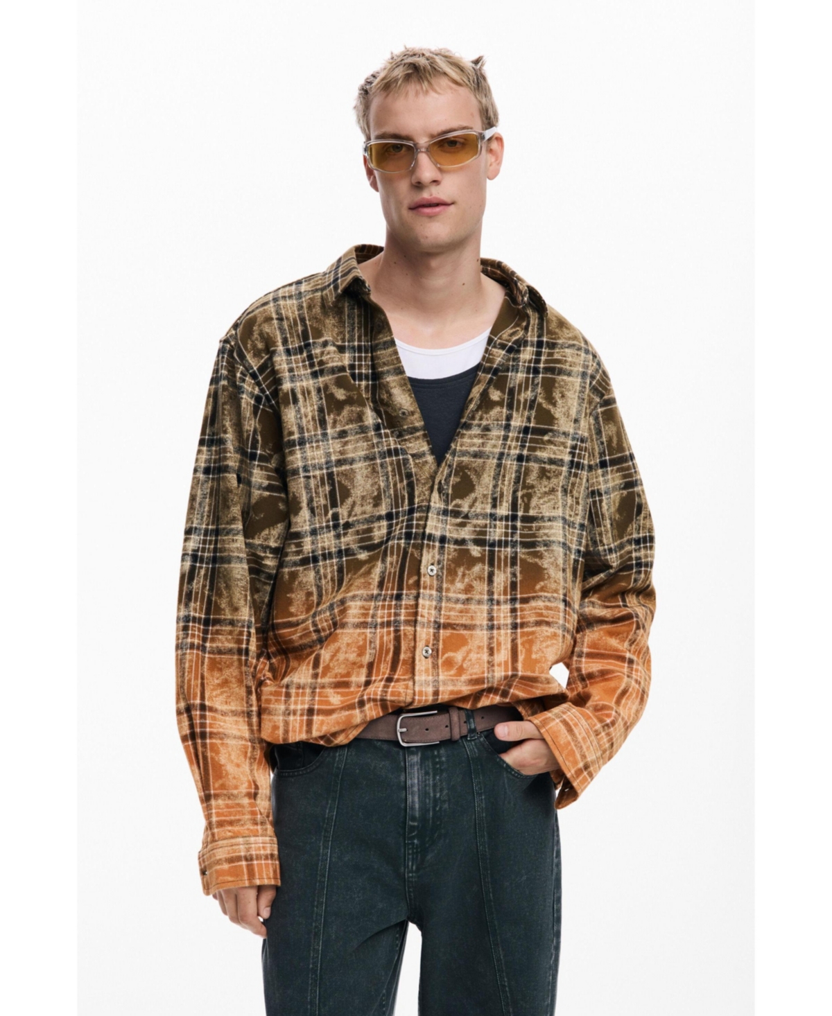 Desigual Men's Long-sleeve gradient shirt