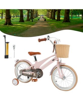 16-Inch Kids Bike for Ages 5-9 with Lightweight Magnesium Frame, Training Wheels & Dual Brakes for Safe Riding