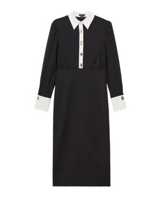 Women's Techno Cotton Shirt Maxi Shirt Dress