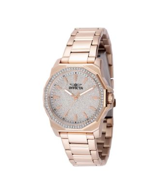 Women's 49131 Speedway Quartz 3 Hand Silver Dial Watch