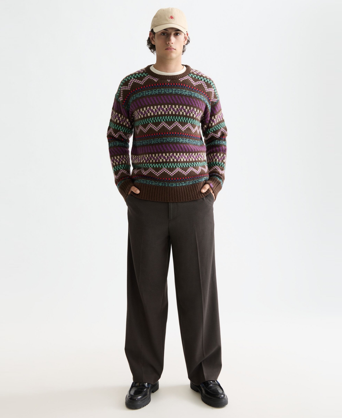 Scotch & Soda Men's Drop Shoulder Long Sleeve Sweater