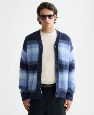 SCOTCH & SODA - Men's Striped V-Neck Cardigan Sweater