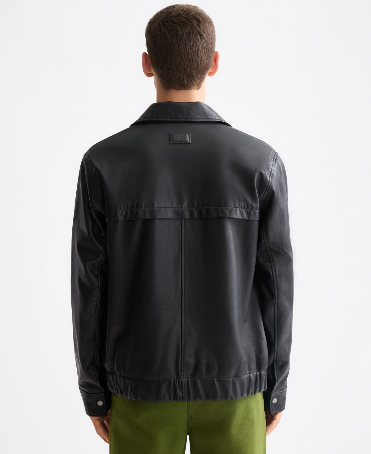 Scotch & Soda Men's Boxy Long Sleeve Jacket In Black