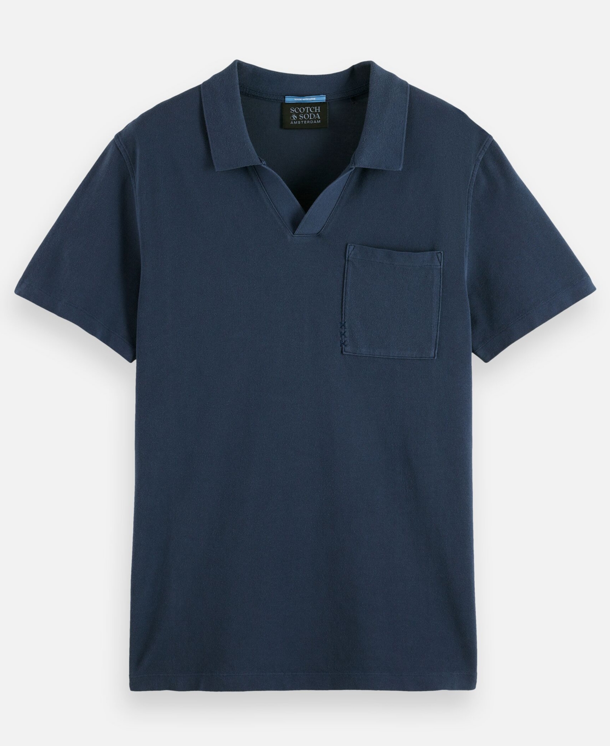 Scotch & Soda Men's Regular Fit Short Sleeve Polo Shirt