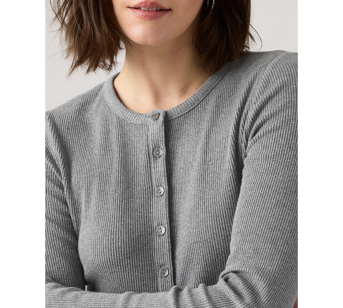 Levi's Women's Rory Long Sleeve Button-up Top In Gray