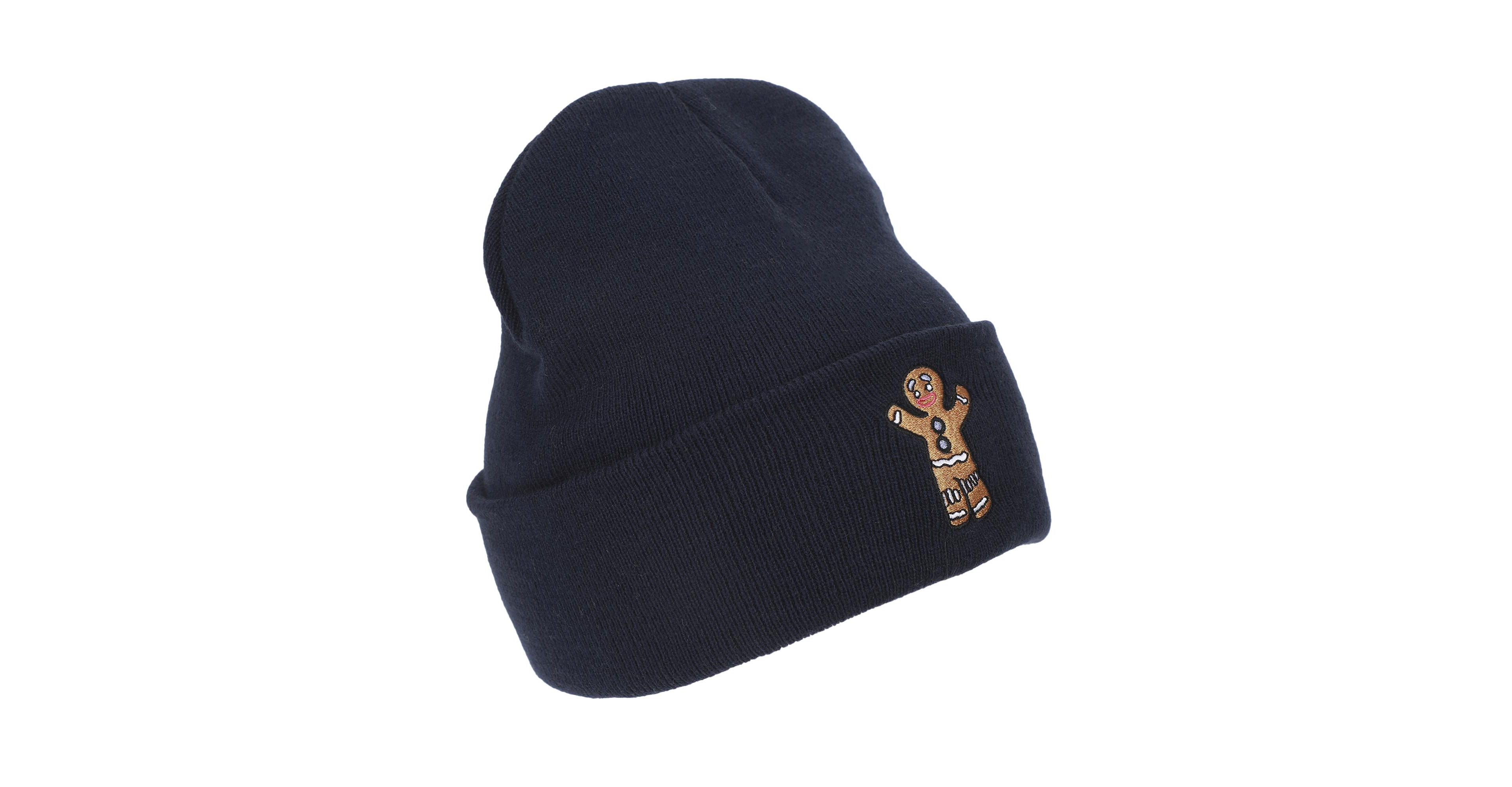 Shrek Men's Gingy Embroidery Acrylic Knit Standard Cuff Beanie