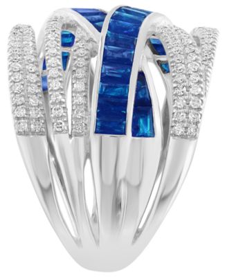 Diamond (3/8 ct. t.w.) and Multi-Gemstones (1-3/4 ct. t.w.) Ring in 14k Yellow Gold (also in Rose Gold and White Gold)