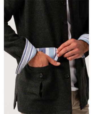 Men's Long Sleeve Wool Shirt-Jacket
