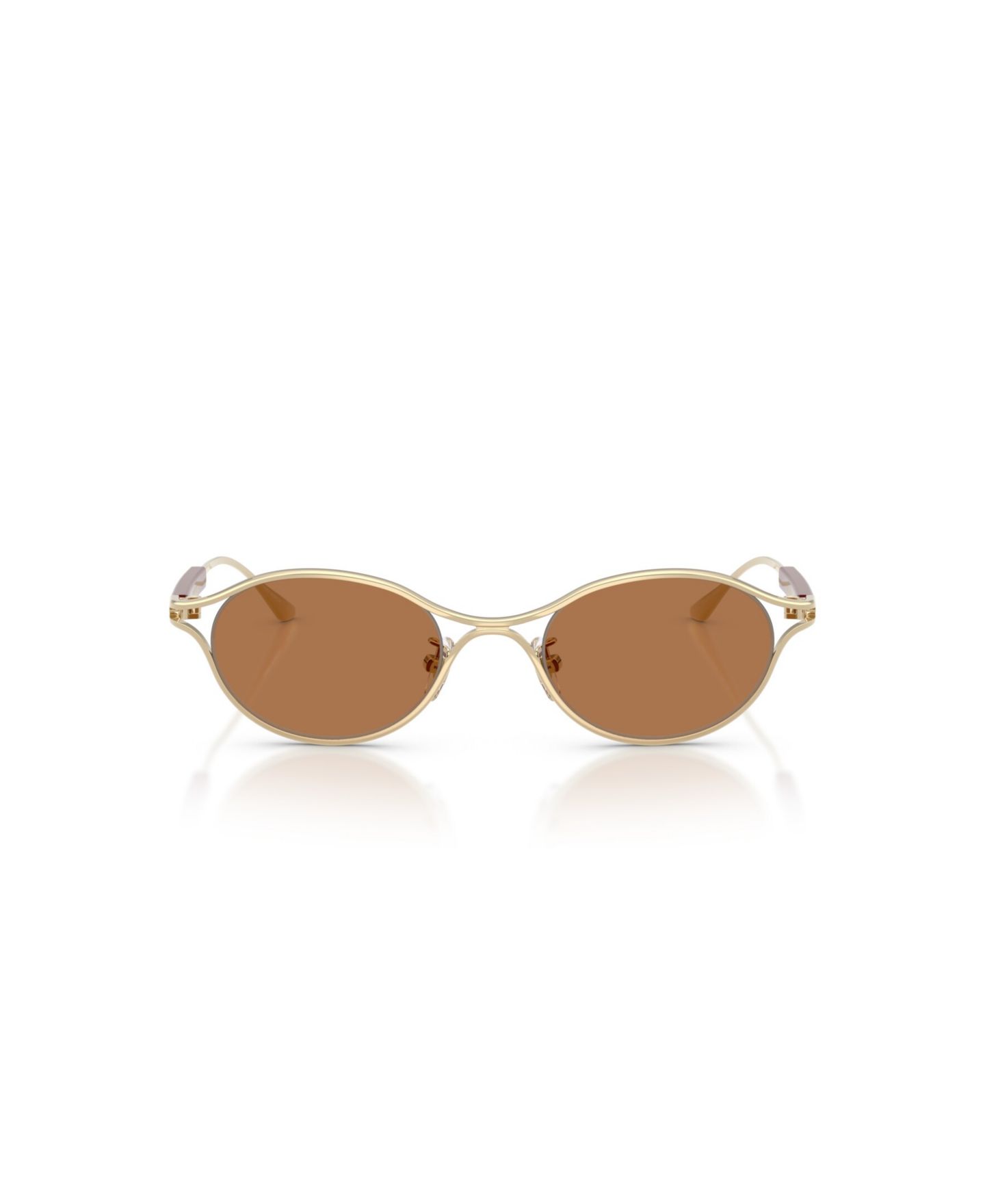 Женские овальные солнцезащитные очки Tory Burch TY5018, цвет: Серебряный — фото 12