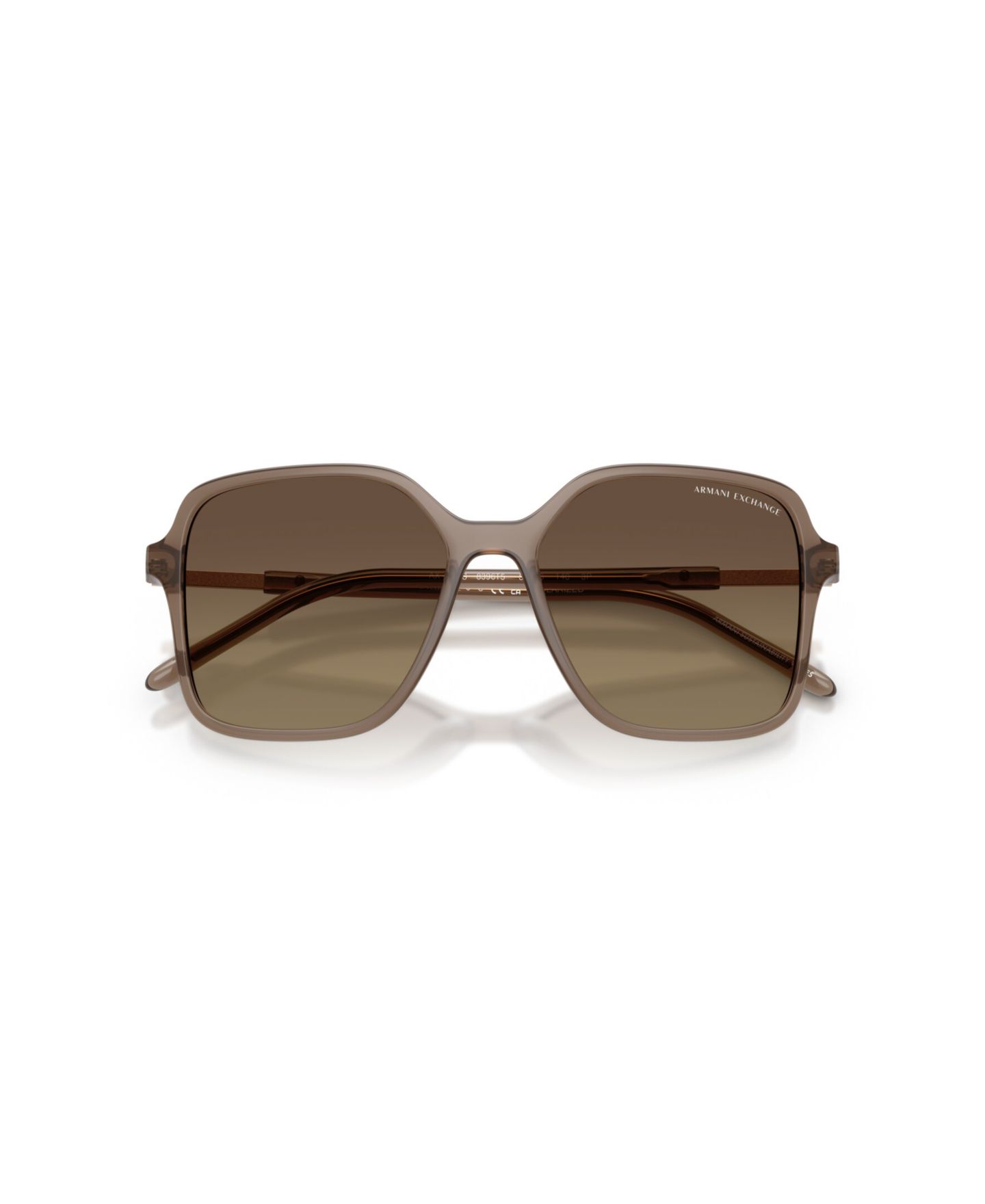 Женские солнцезащитные очки Armani Exchange Sunglasses AX4163S, цвет: Блестящий коричневый — фото 3