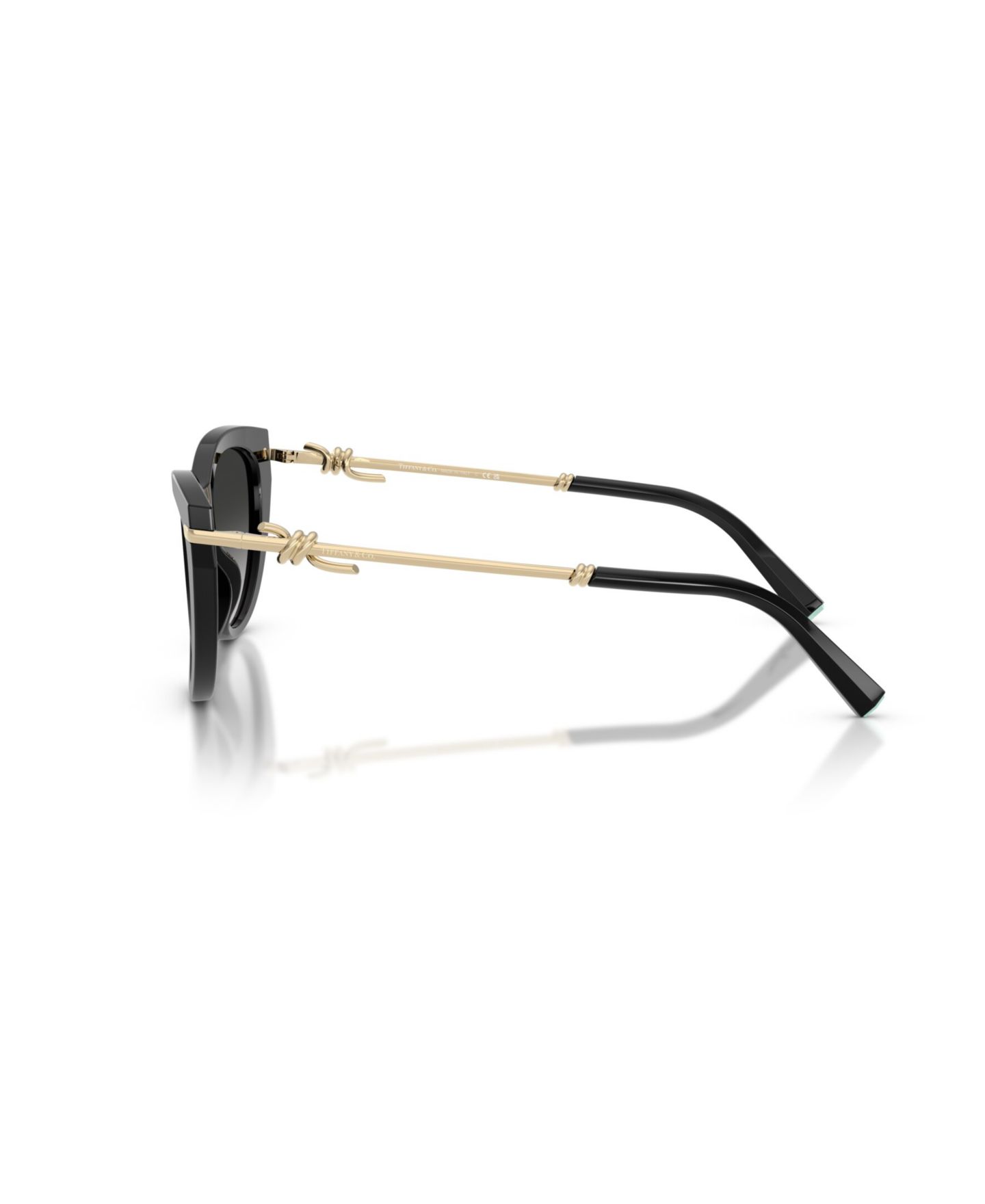 Женские солнцезащитные очки Tiffany & Co. Cat Eye Sunglasses, TF4253, цвет: Чёрный — фото 4