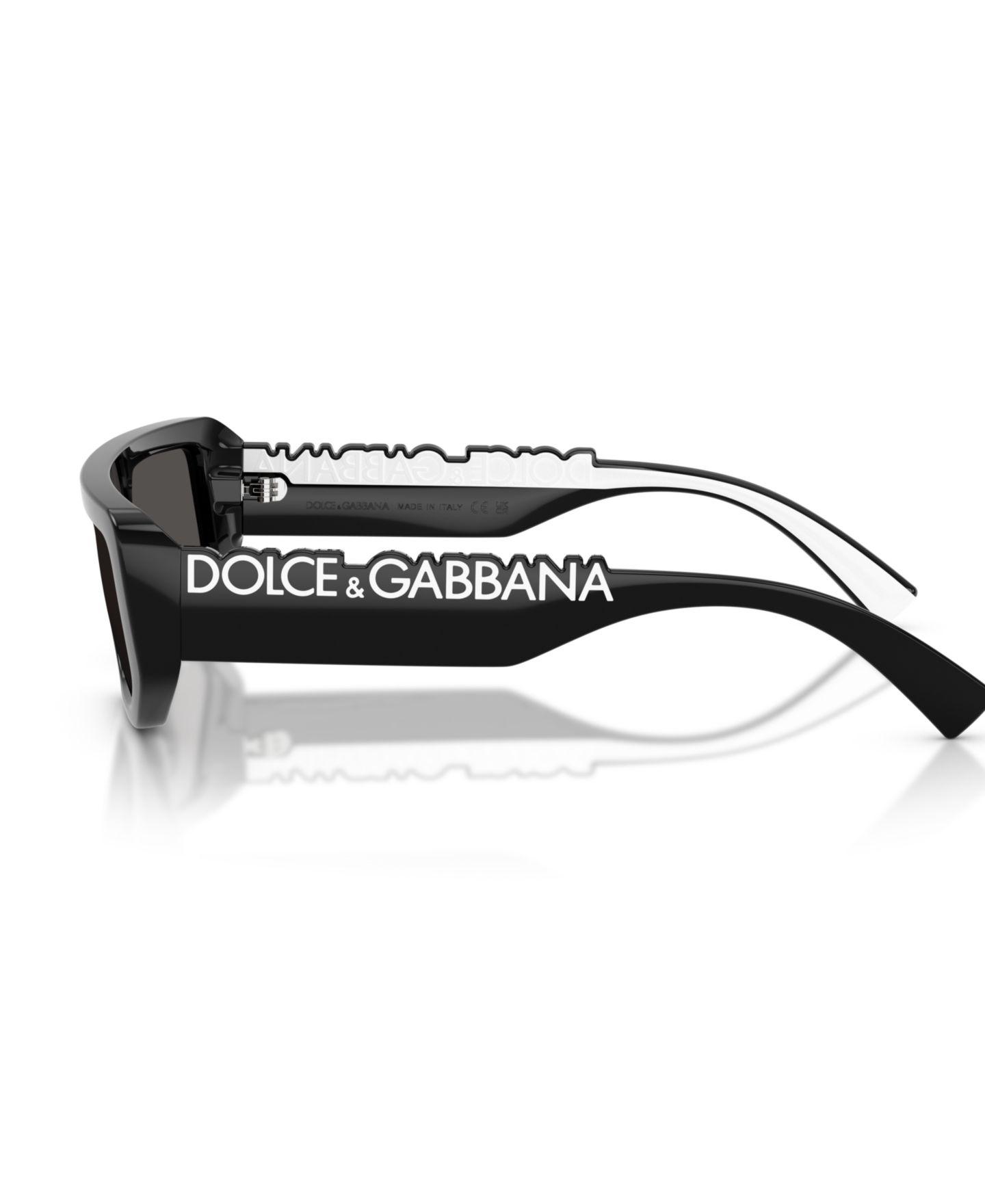 Солнцезащитные очки Dolce&Gabbana Unisex Rectangle Sunglasses, DG6203, цвет: Чёрный — фото 2