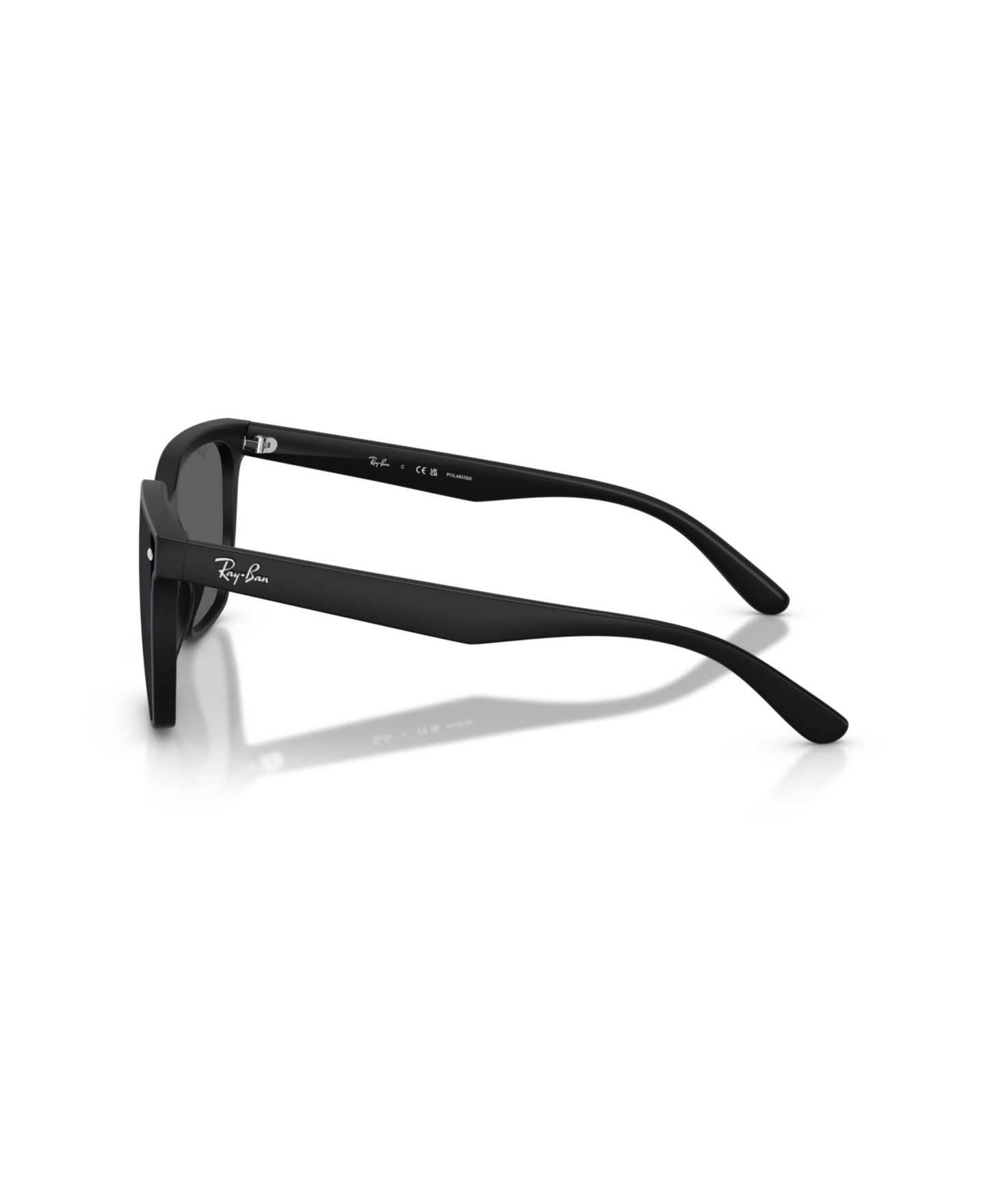 Солнцезащитные очки Ray-Ban Unisex Polarized Sunglasses, RB4466D, цвет: Матовый чёрный — фото 3