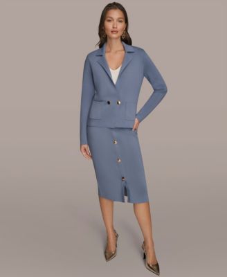 Women's One-Button Sweater Blazer