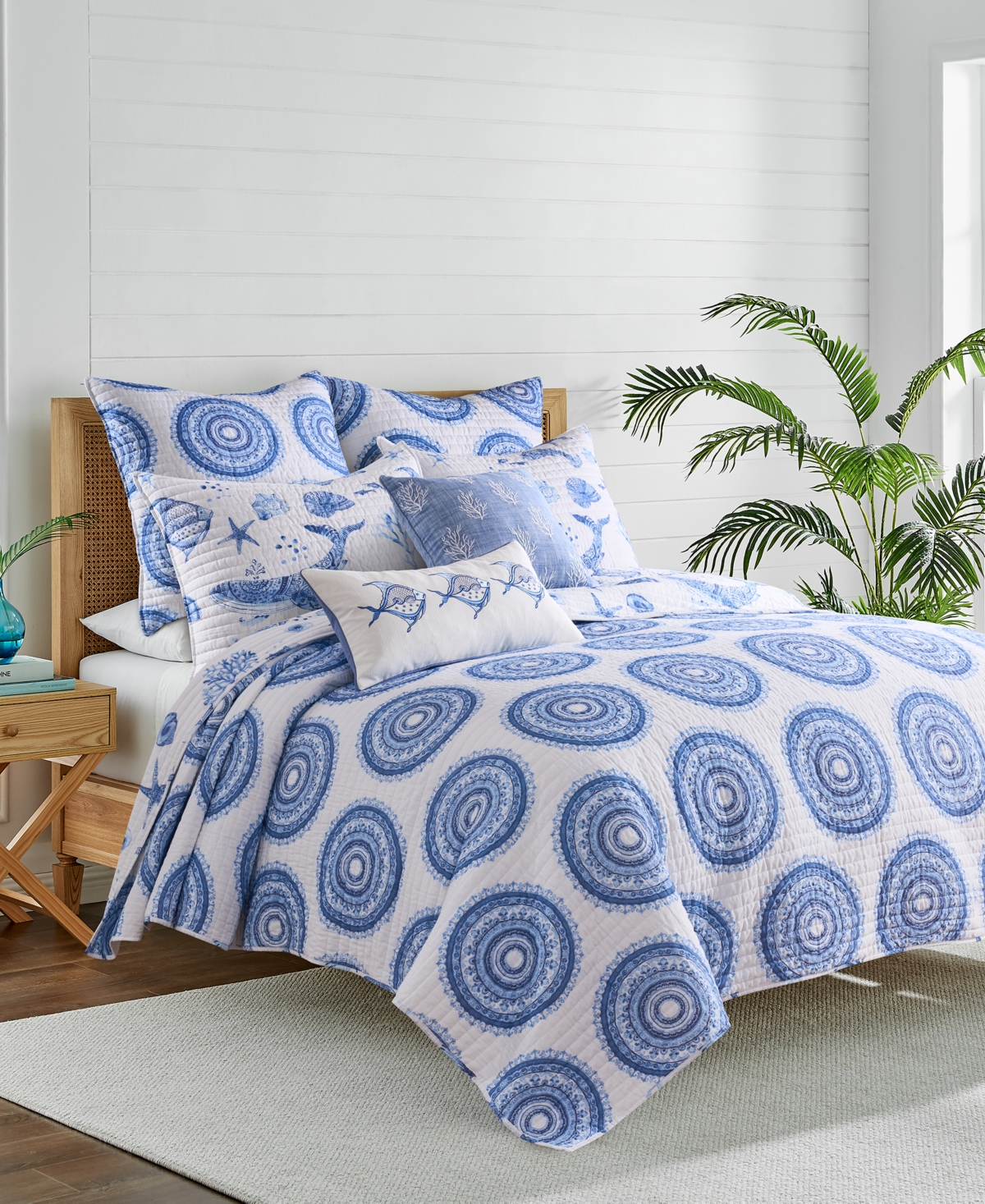 Levtex Home Batik Ocean Reversible 3-Pc. Quilt Set, King/California King